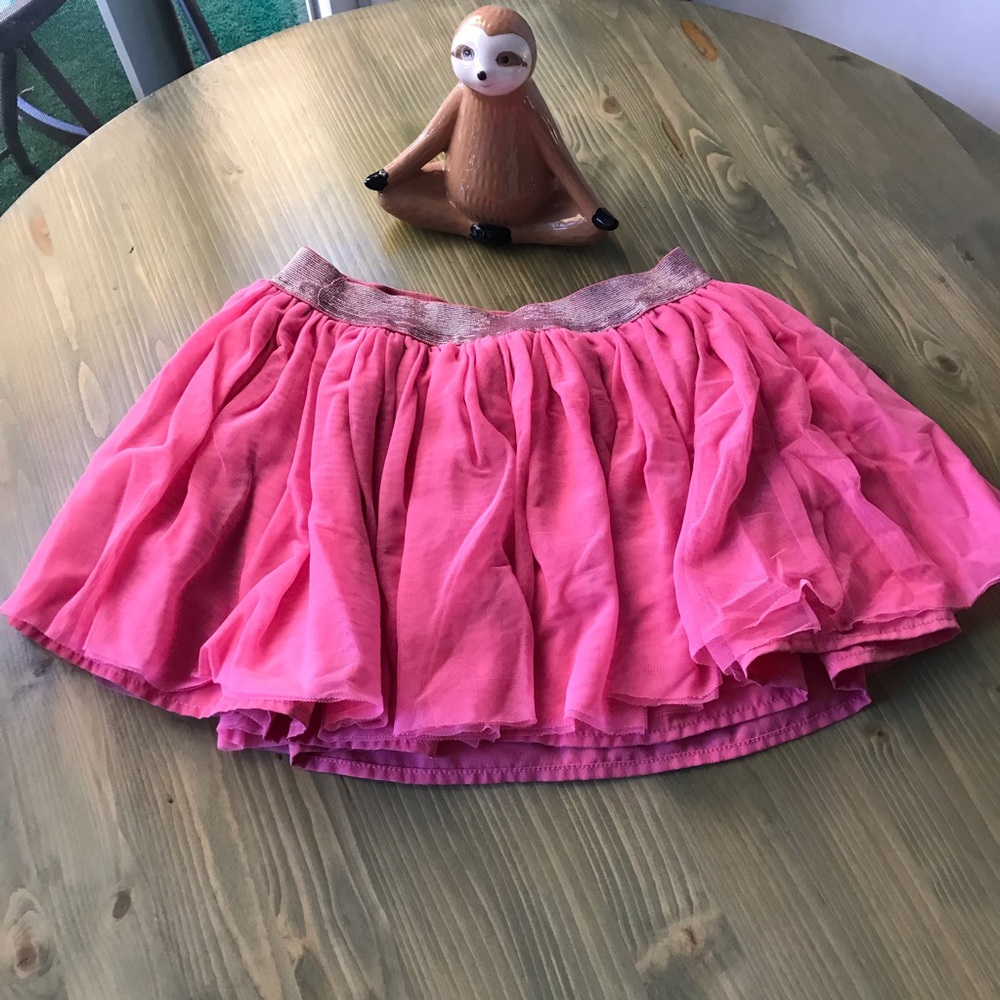 Pink tulle skirt